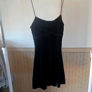 Elegant Black Velvet Dress